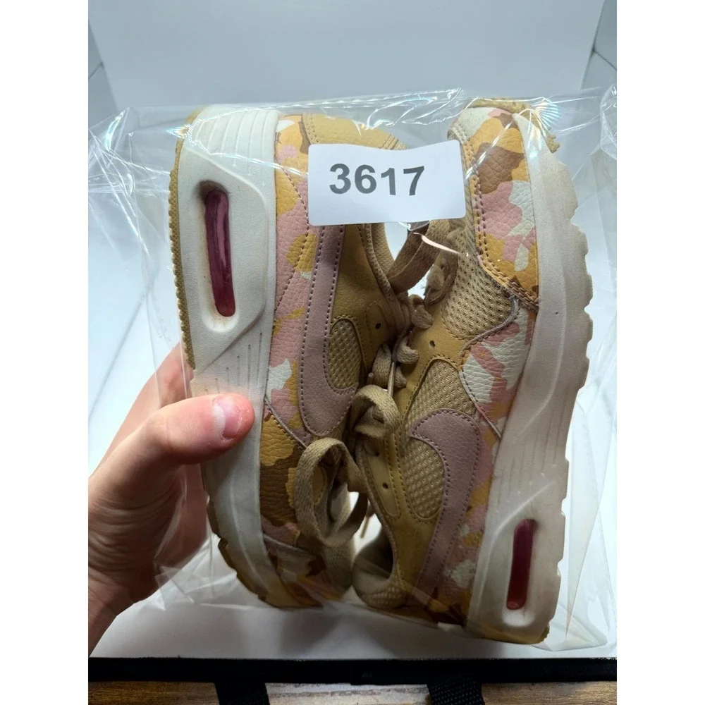 Nike Air Max SC DX3733-200 Womens 7 Sneaker Sesame Pink Camo‎ Brown Mesh Shoes